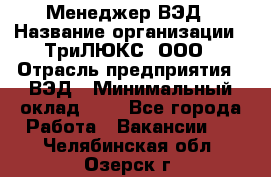 Менеджер ВЭД › Название организации ­ ТриЛЮКС, ООО › Отрасль предприятия ­ ВЭД › Минимальный оклад ­ 1 - Все города Работа » Вакансии   . Челябинская обл.,Озерск г.